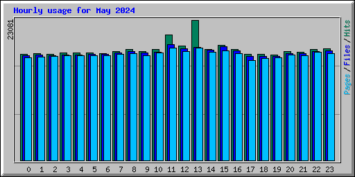 Hourly usage for May 2024